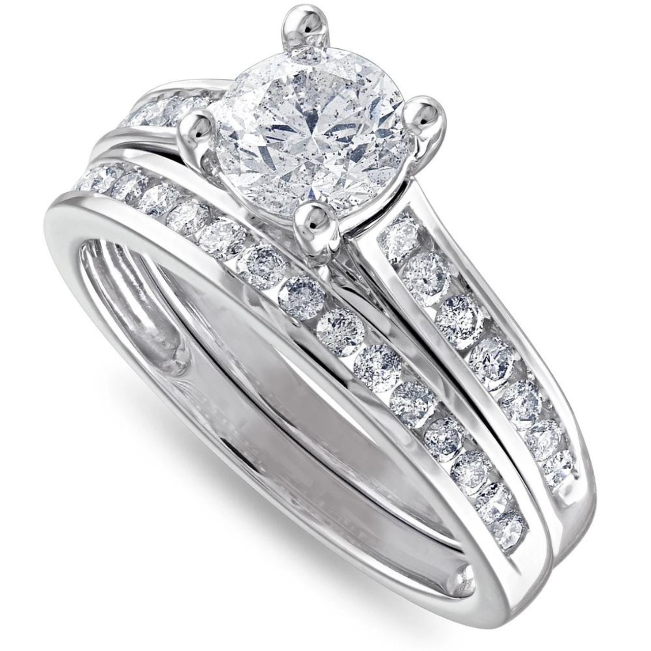 CHANNEL SET AND BAGUETTE DIAMOND ENGAGEMENT AND WEDDING RINGS WITH PEA –  Transcend Fine Jewellery